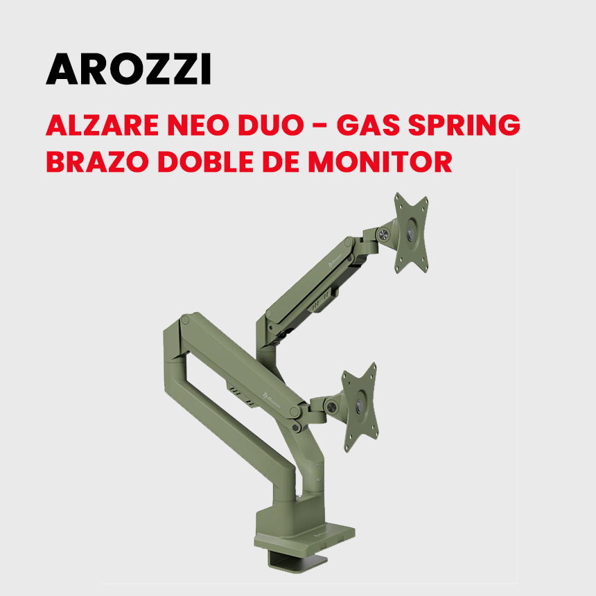 Arozzi Alzare Neo Duo Brazo doble de monitor